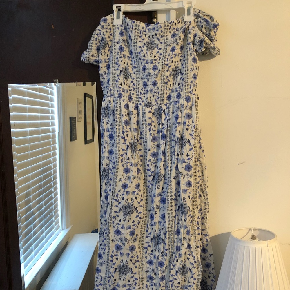 Off the shoulder midi dress